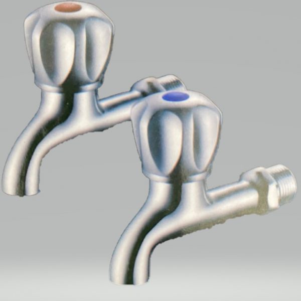 (XCESS) Hera Bibtap Short Body W/T Flange 1/2"